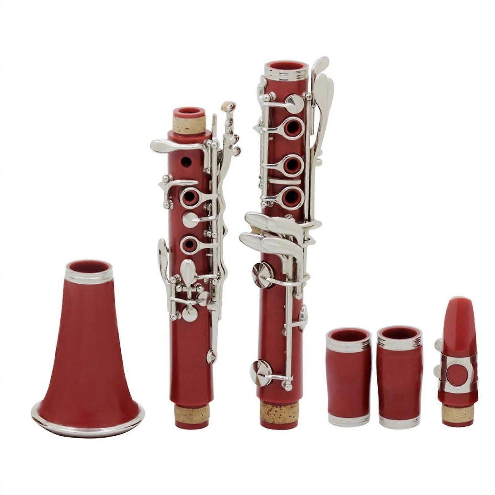 Professional Bb Clarinet 17 Key Durable Bakelite Body with Case for Beginners and Students