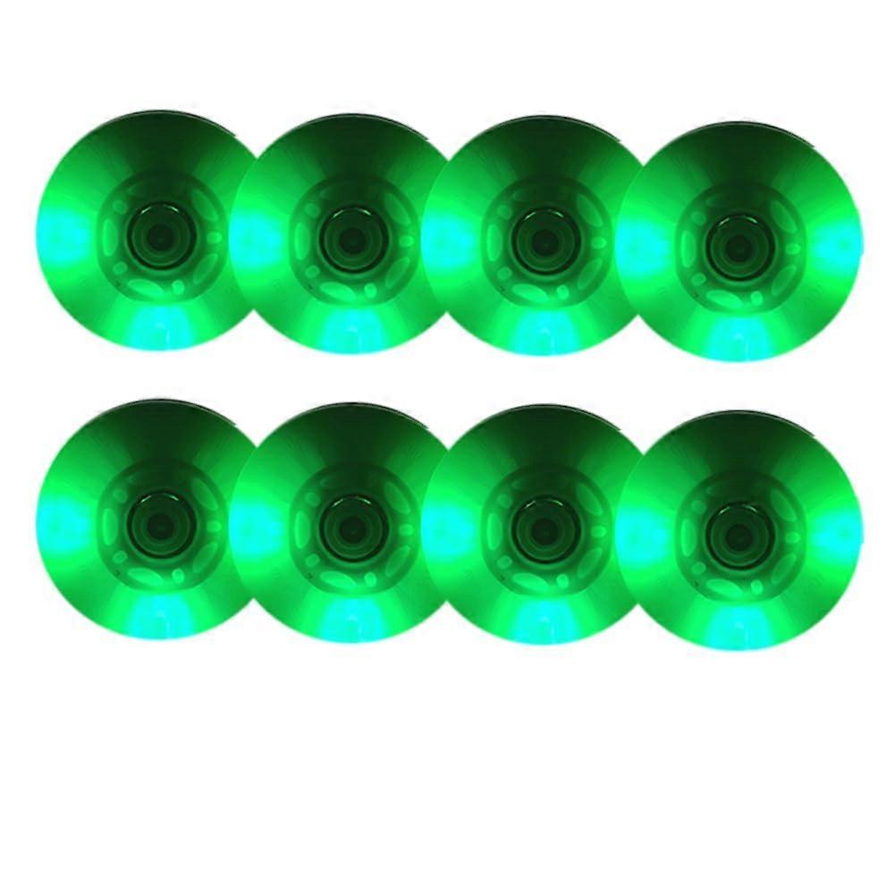 Inline Skate Wheels 8 Pack 64mm LED LightUp Roller Skate Replacement Wheels 90A PU Durable Indoor Use