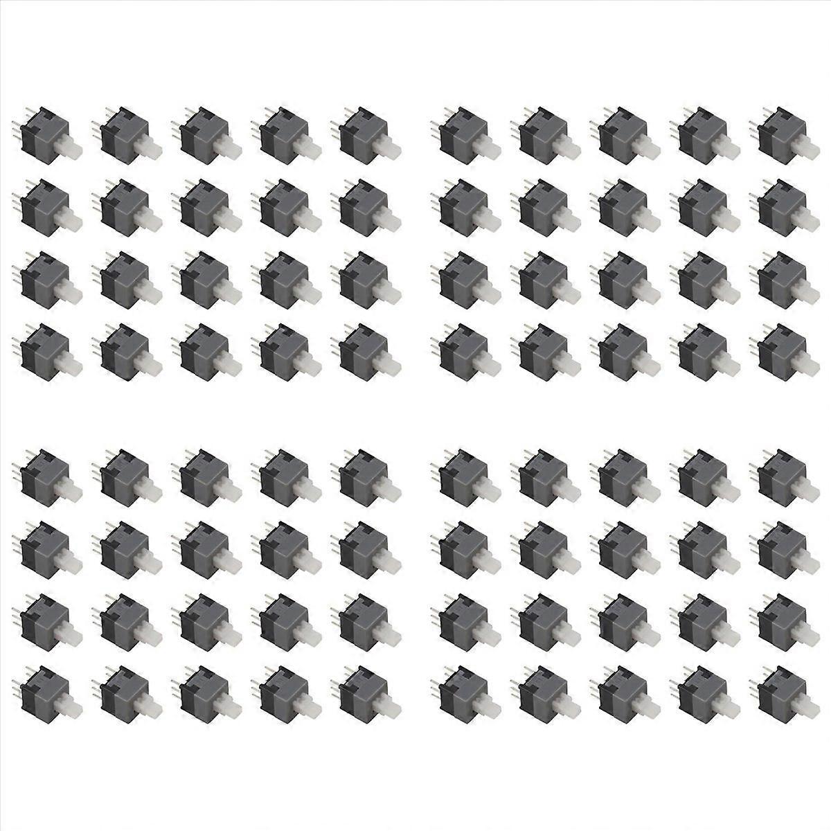 6 Pin DPDT Latching Tact Tactile Push Button Pushbutton Switch 80 Pcs