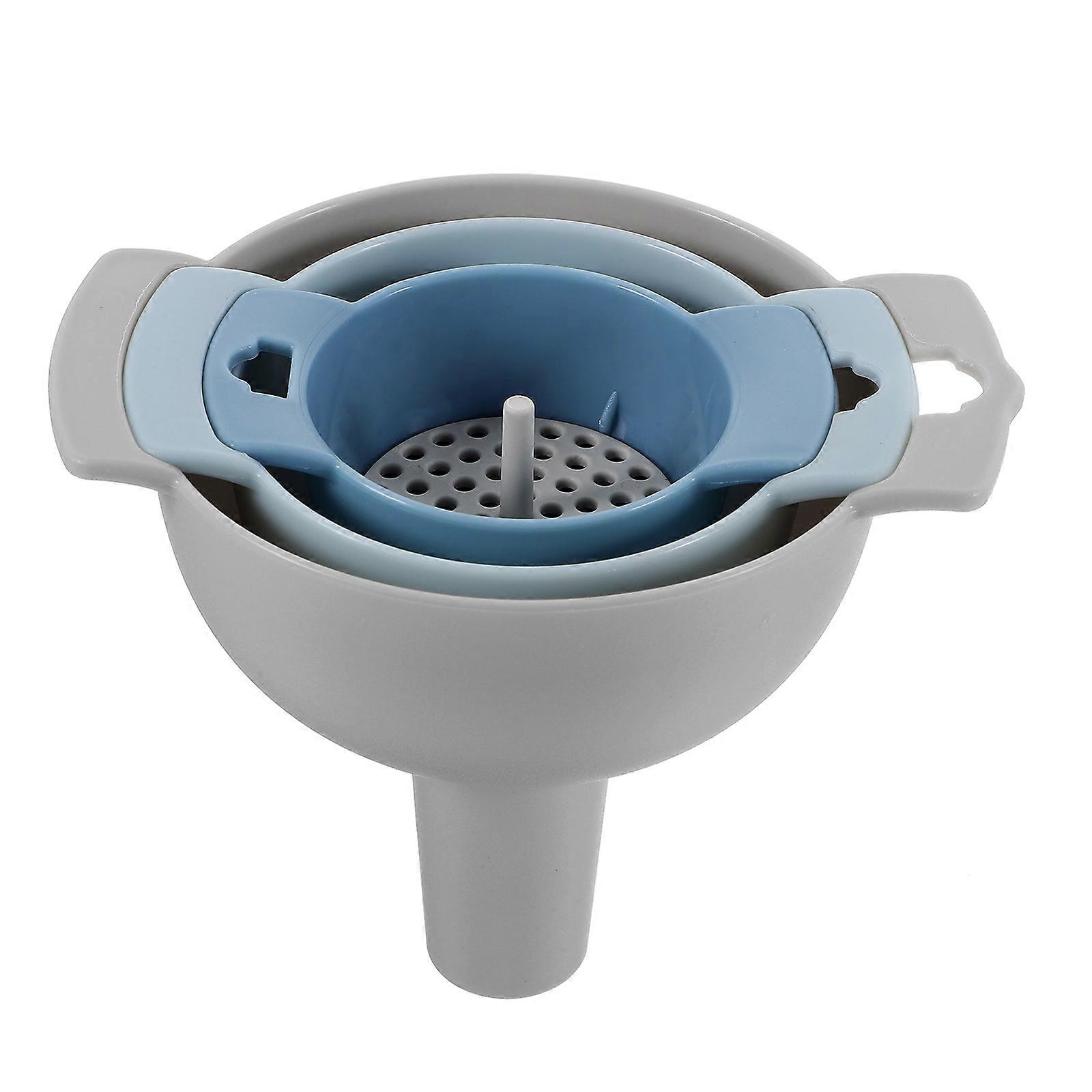 Multi Function Funnel Kitchen Funnel for Transferring Oil 1Set