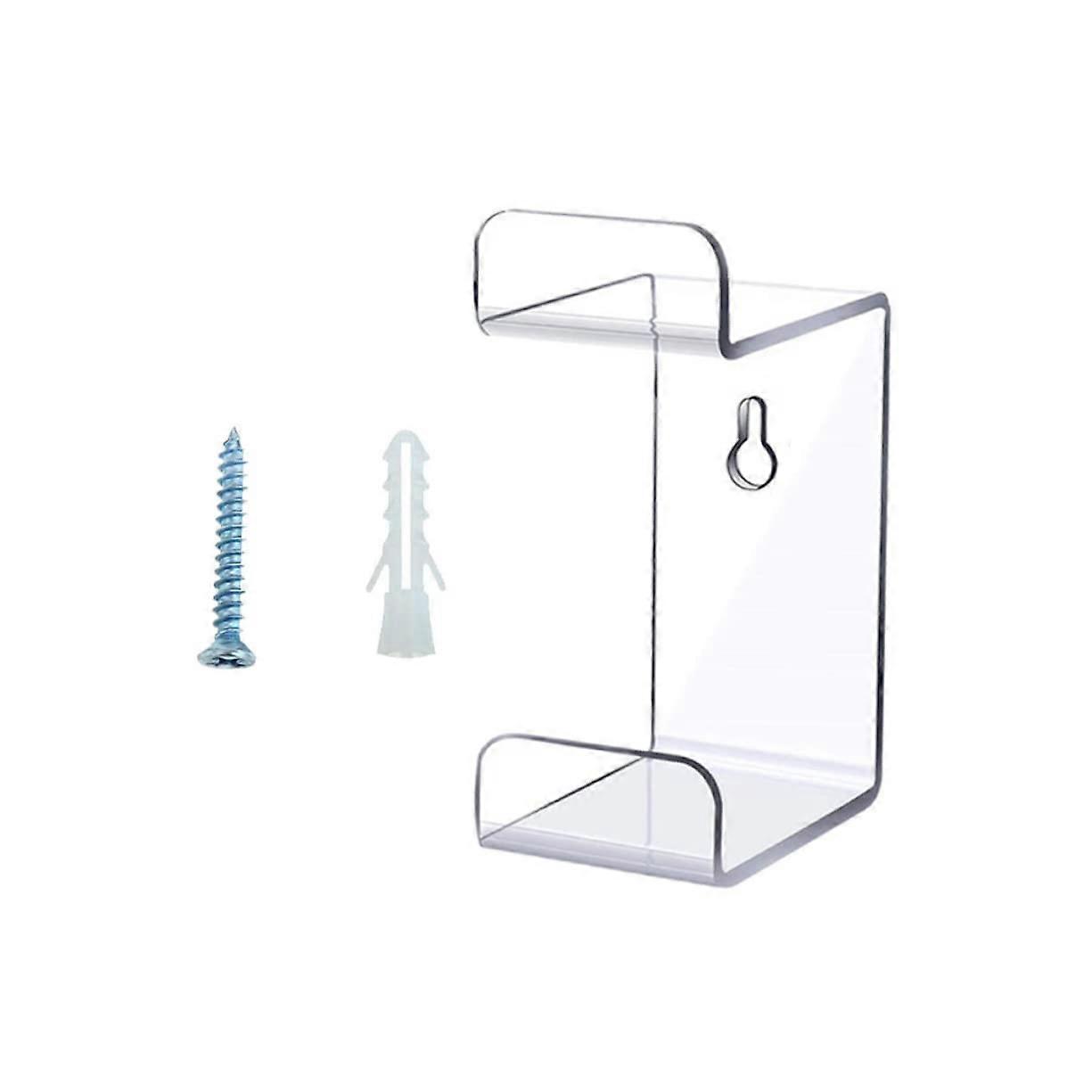 Transparent Dual Controller Wall Mounted Game Controller Holder, SpaceSaving Clear Display Rack for Organized Gaming Setup