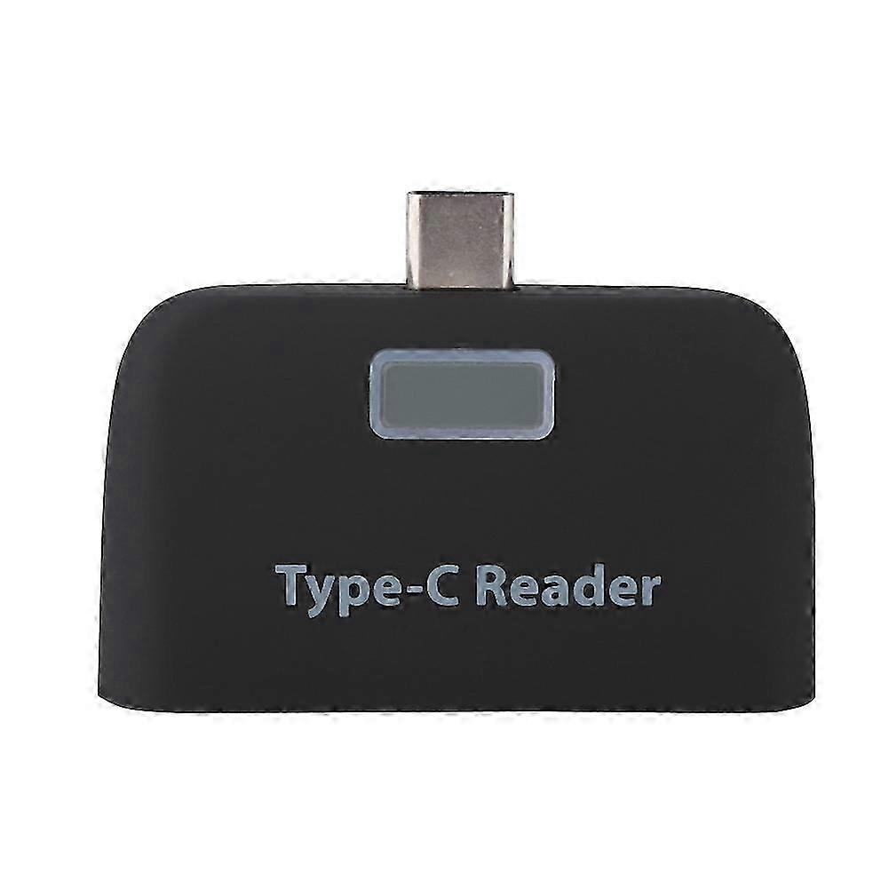 USB3.1 HUB+TF Memory Card Multifunction Card Reader for TypE C PC&Phone (Black)