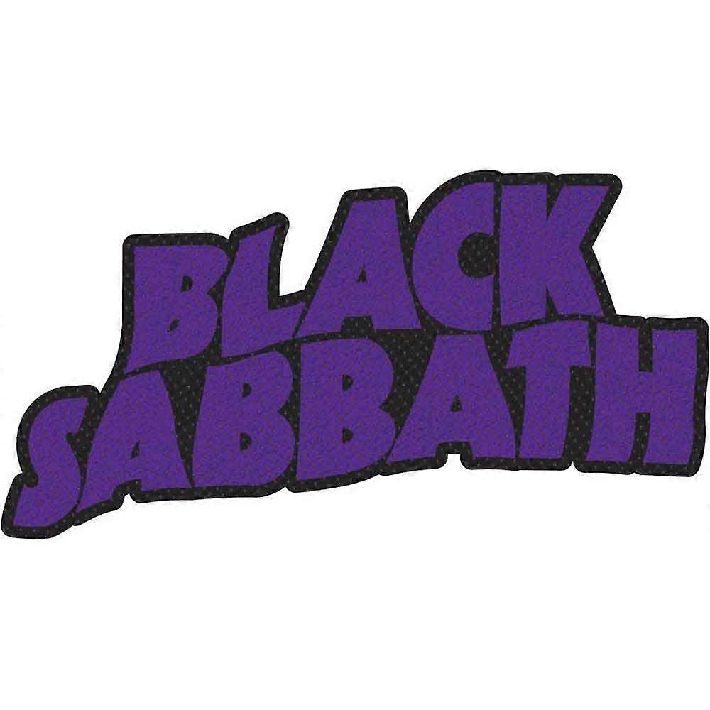 Black Sabbath Patch Logo Cut Out new Official Purple