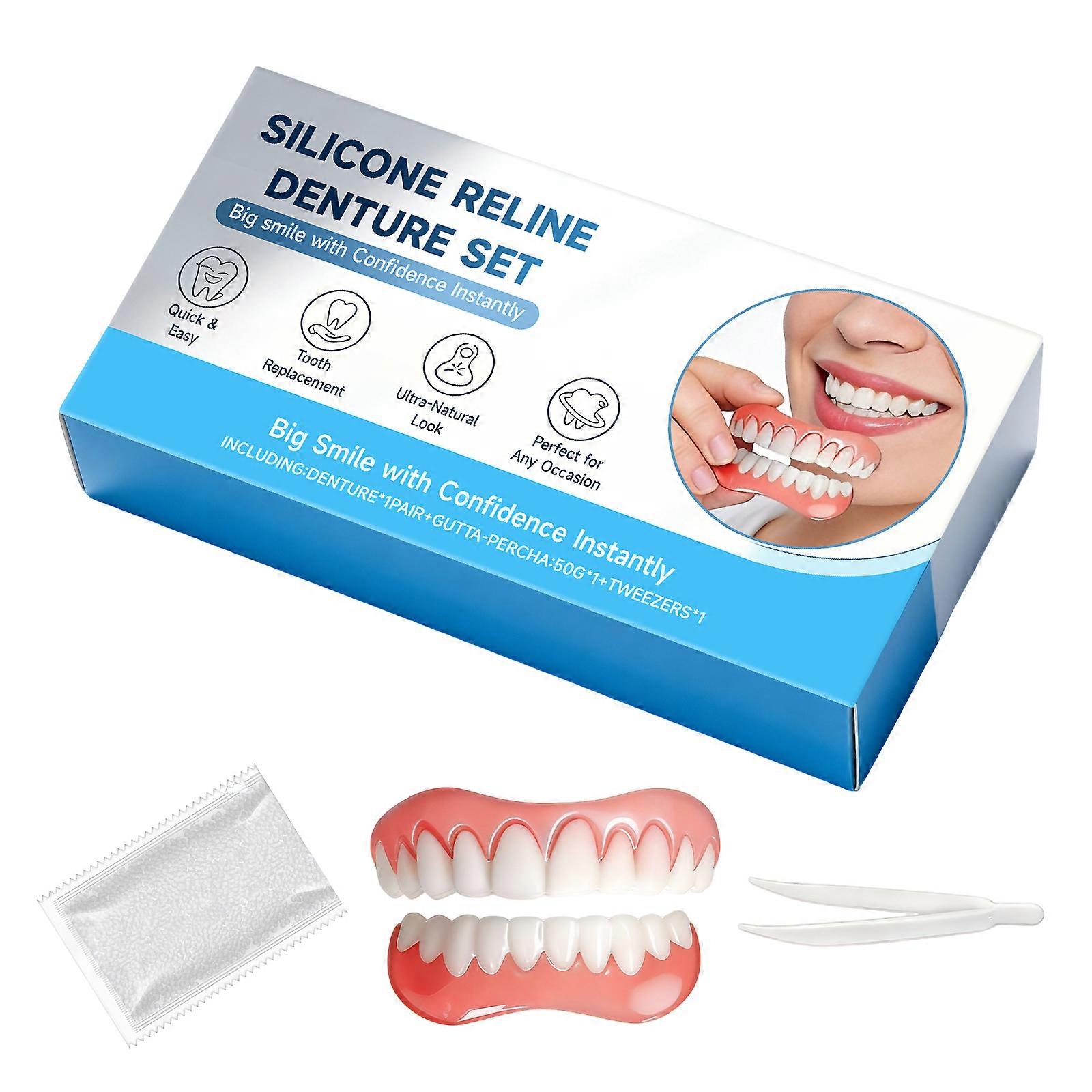 Amz Denture Care Kit Comfortable Material, Secure Fit, Easy