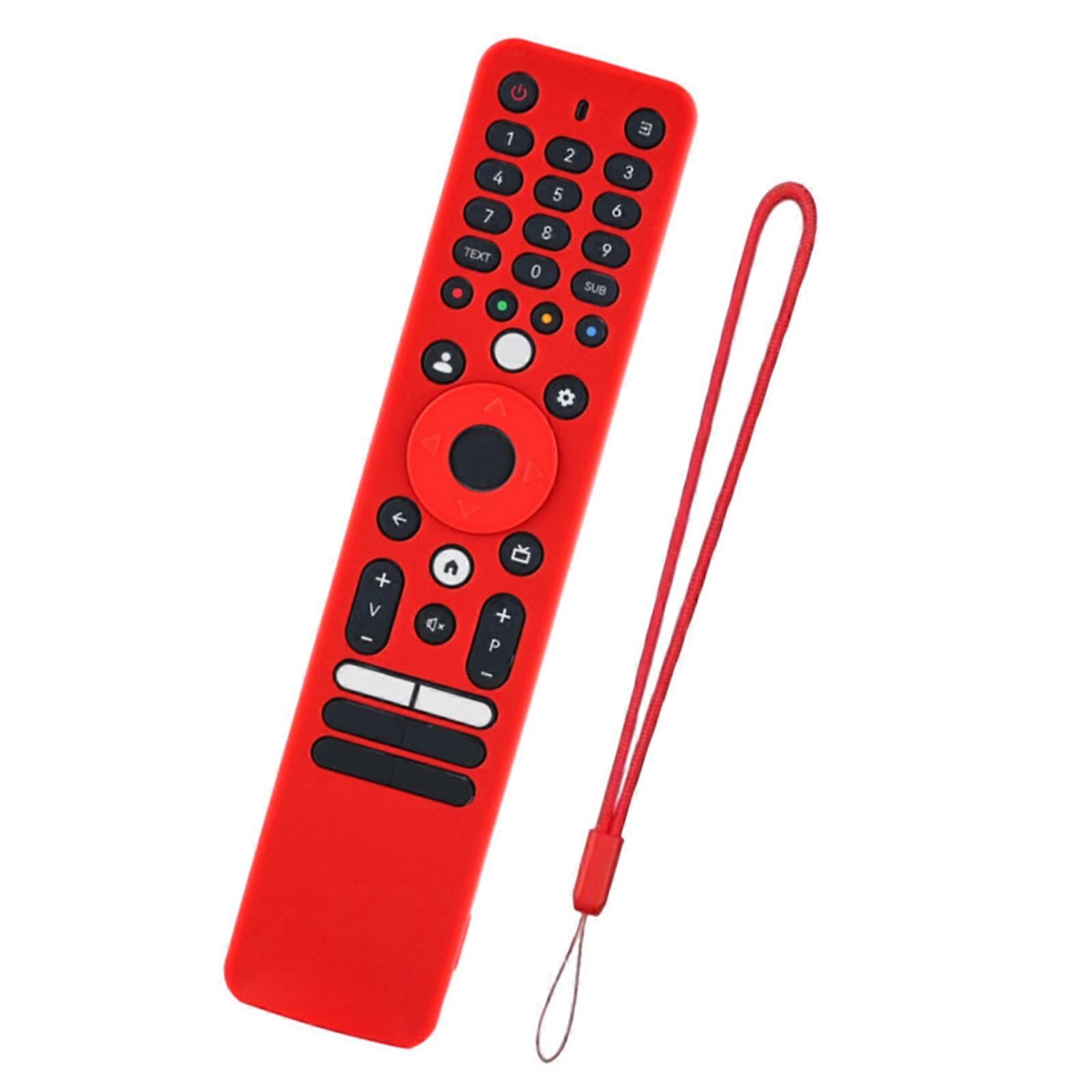 Corners Impacts Protections Precise Button Access Remotes Control Protective Cover Remote Protectors Ergonomic Design  red
