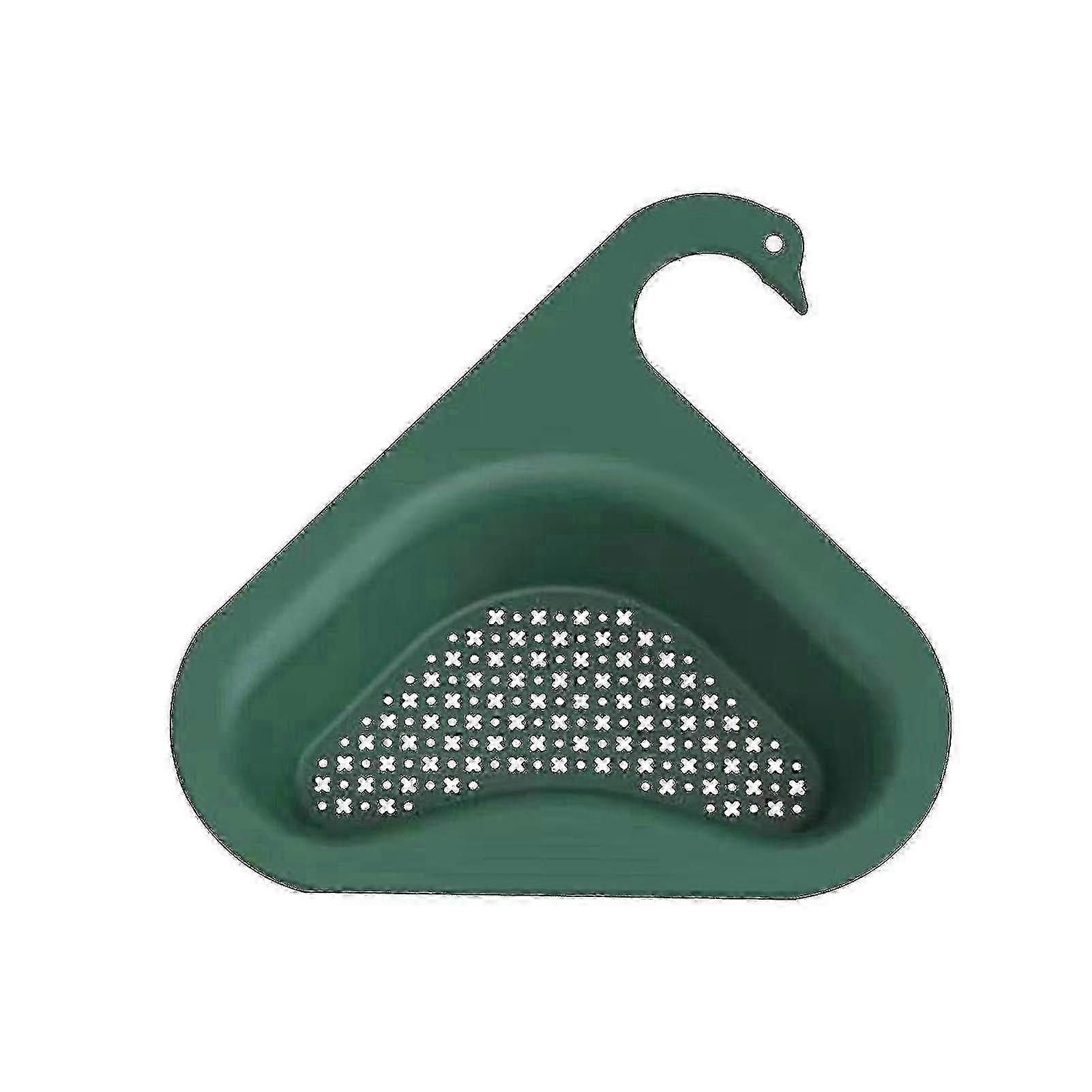 Triangle Sink Drainage Basket,swan Shape Sink Basket,multi-functional Hanging Filtering Draining Rack
