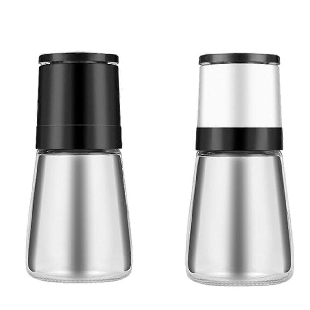 Manual Pepper Mill Grinder Kitchen Tools Adjustable Thickness Assorted Color 2Pcs