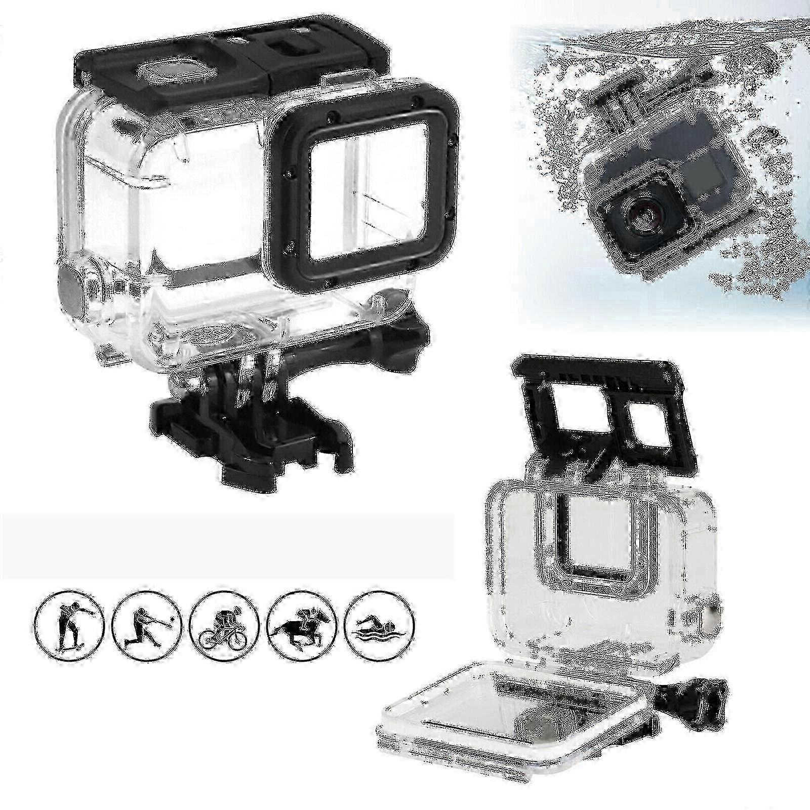 Waterproof camera case: Compatible with third-party alternatives compatible GoPro Hero 7/6/5