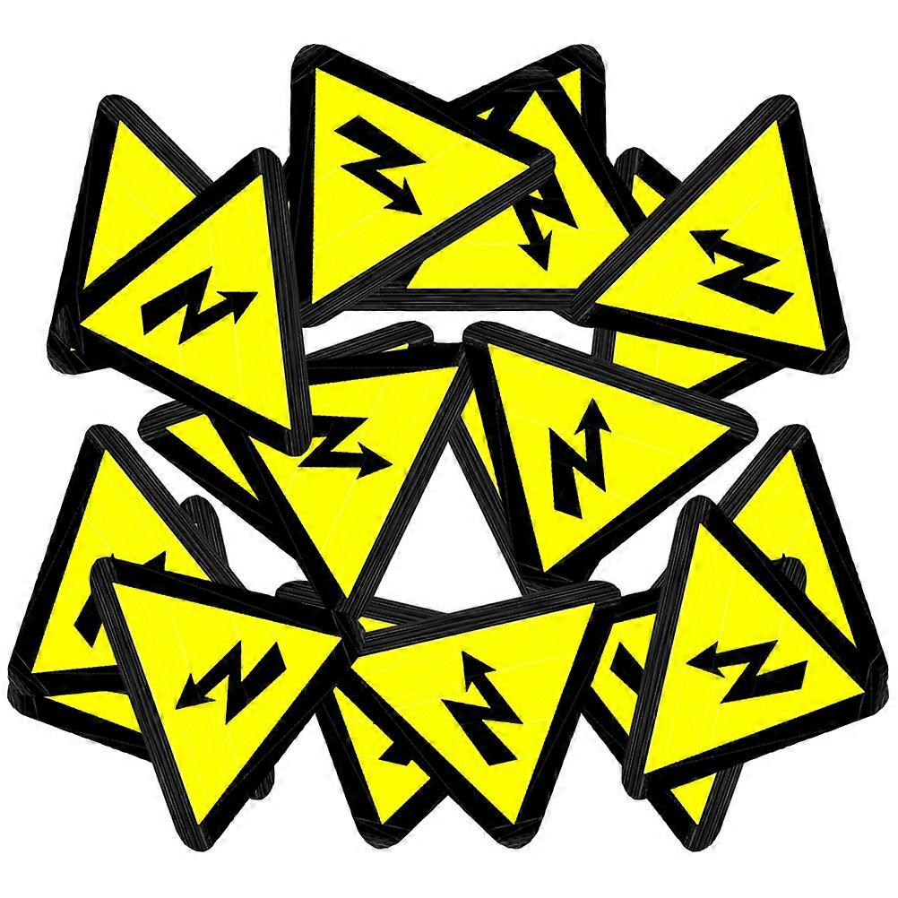 Electrical Caution Sticker High Voltage Warning Sticker for 100Pcs