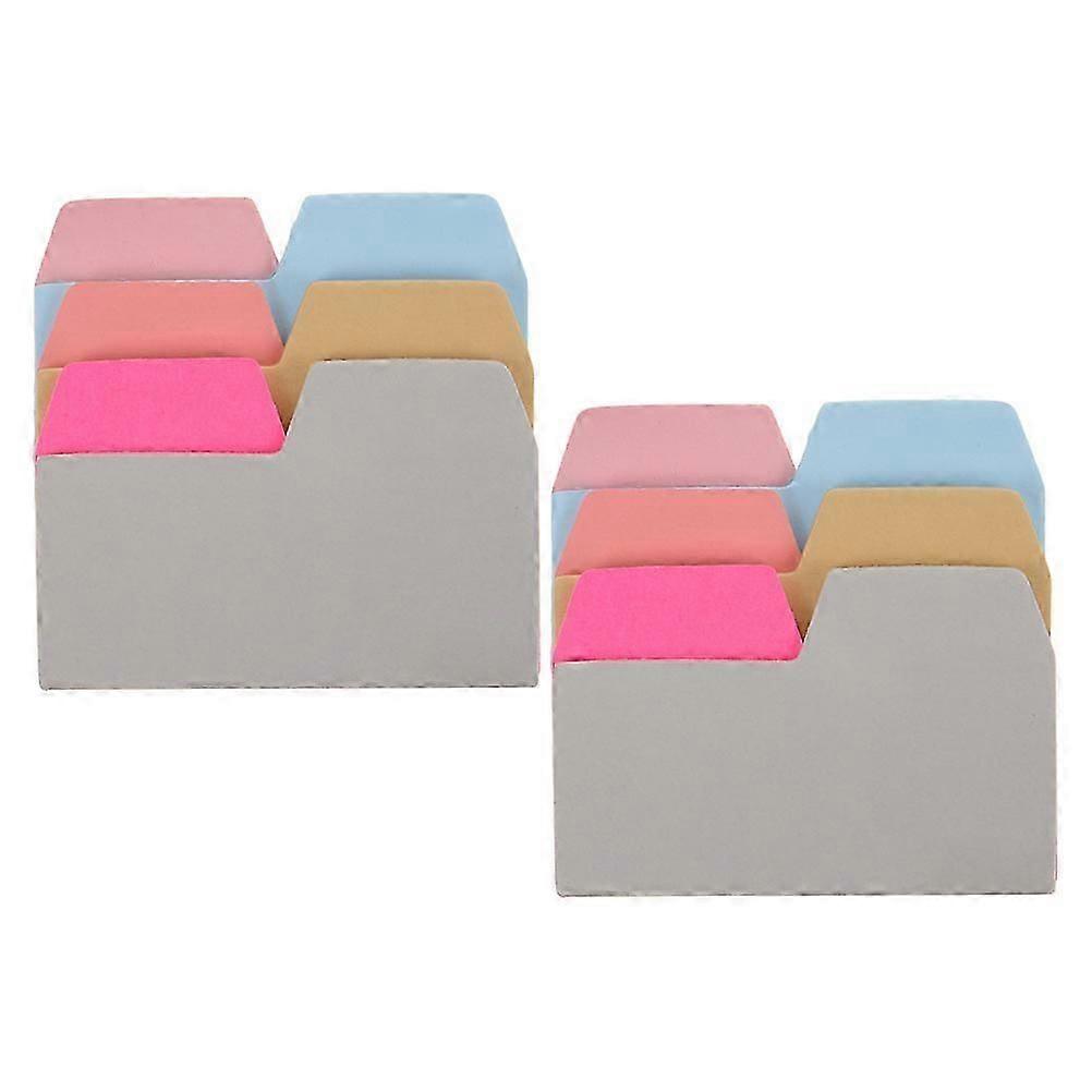 Color-coded Organization Sticky Tabs 2Pcs For Annotating Books And Planners Multi Writable Surface