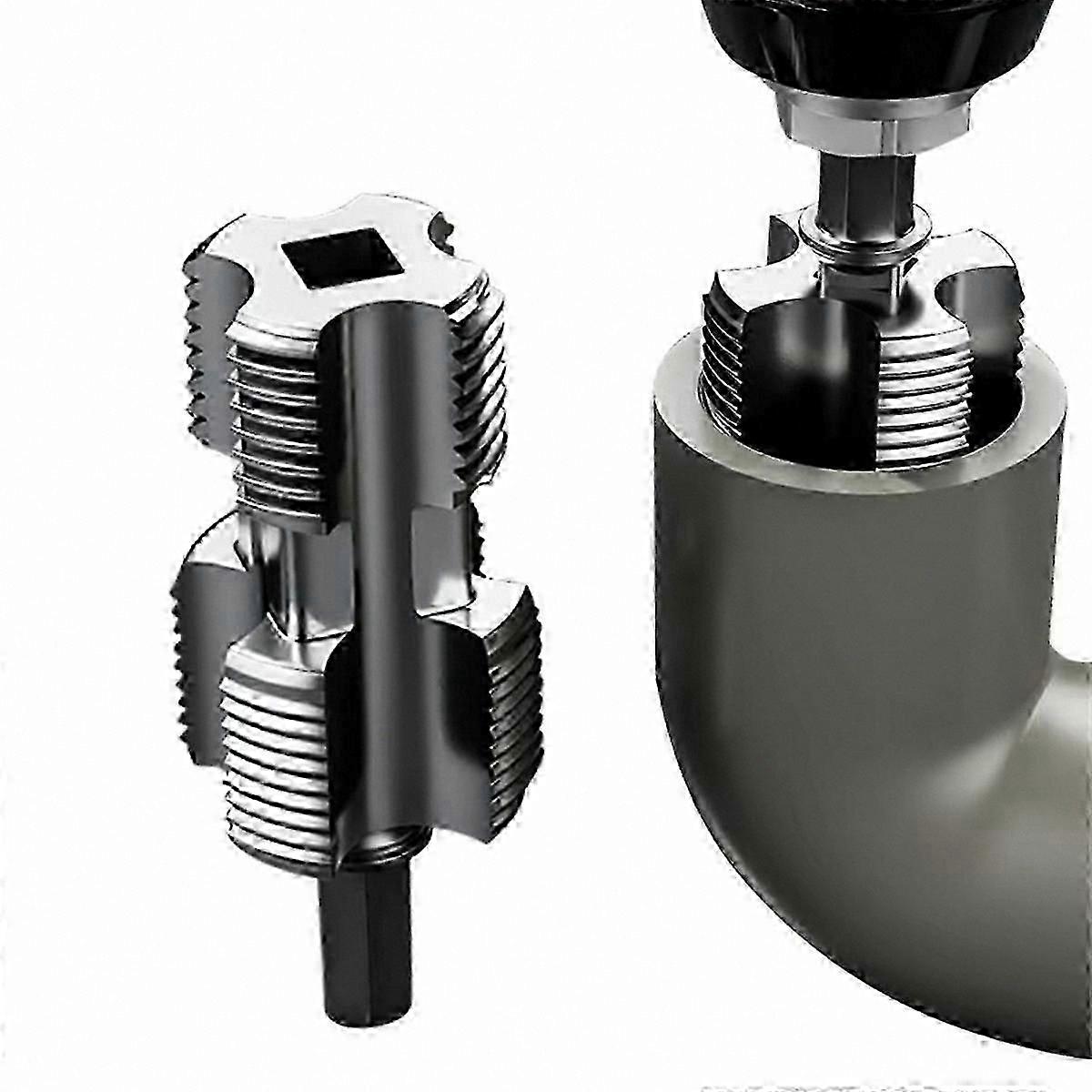 Universal Electric Drill Hexagonal Hole Opener compatible with Water Pipe Tapping