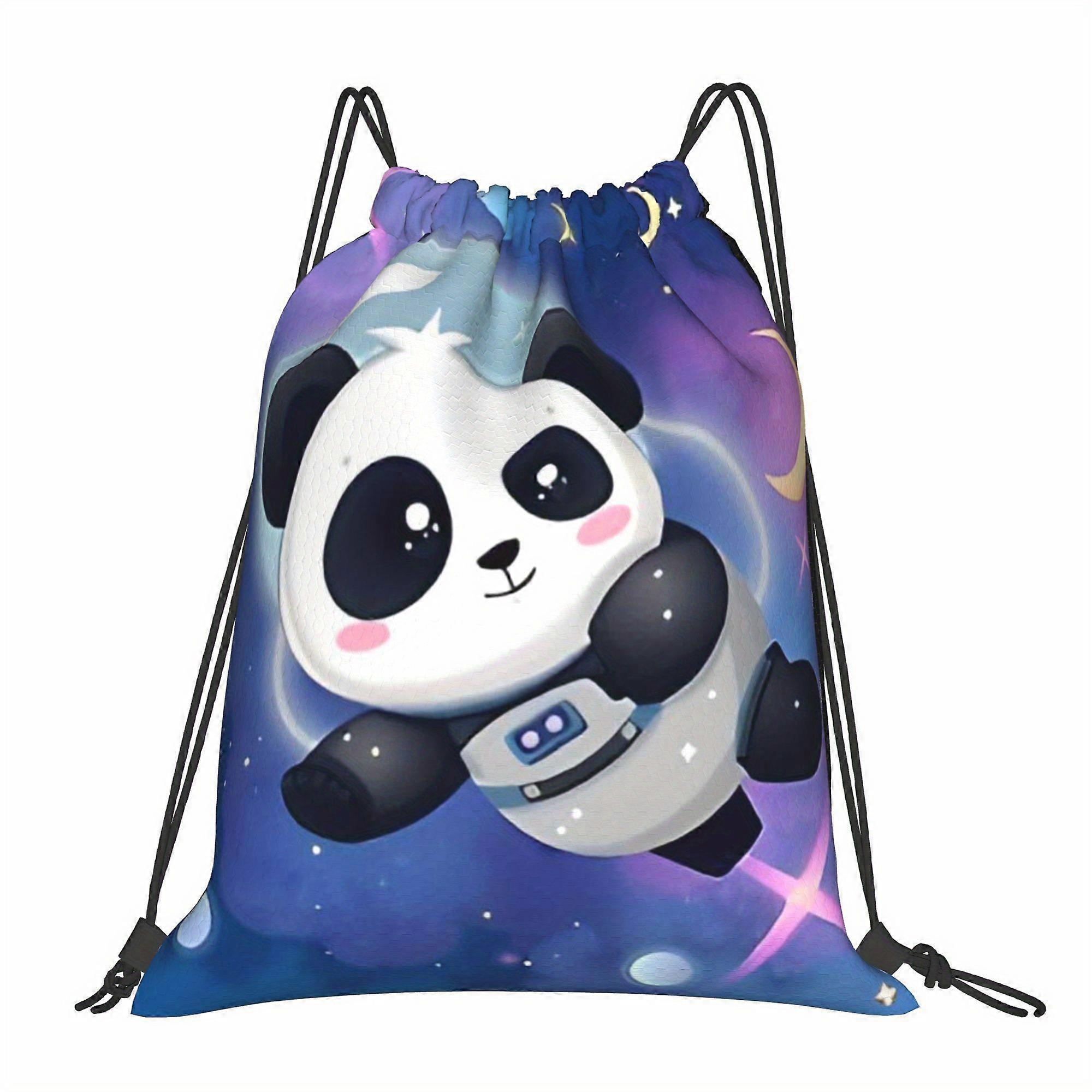 Bedårande dragskoväskor med panda-tema - Cqazw