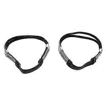 1 paar decoratieve hakken enkelbandje strass schoenbandjes anti-losse hielband voor dames