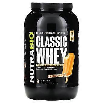 NutraBio, Classic Whey Protein, Orange Dream, 2 lb (907 g)