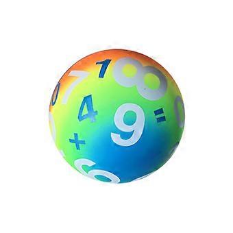 5 Pcs 22 CM Thickened Rainbow Balls Elastic PVC Beach Sports Play Ball Kickball Flapping Ball Children Toy for Indoor Outdoor Playground Activities (R