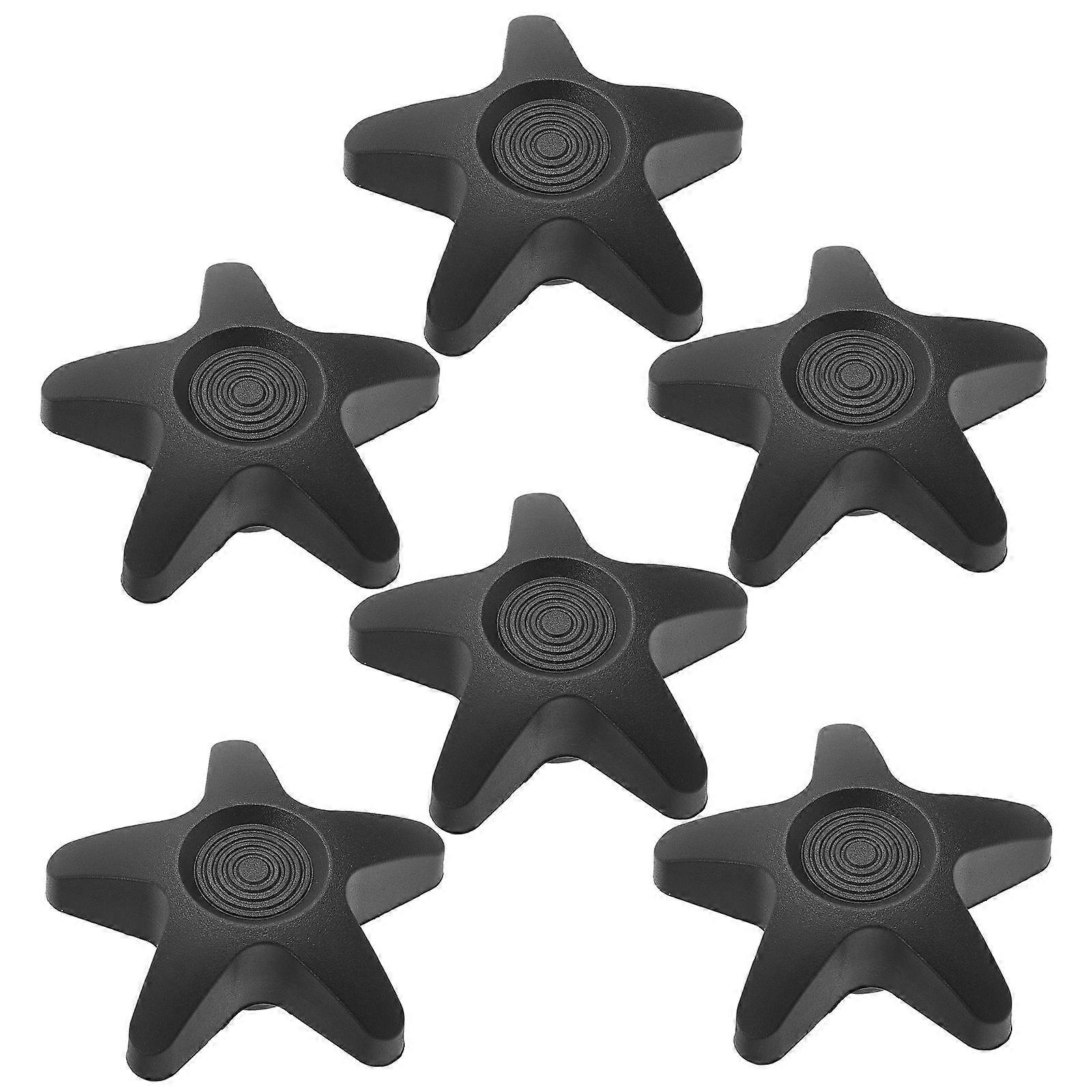 6pcs Wheelchair Control Knobs Wheelchair Knobs Replacement Adjustment Star Knobs (M6)