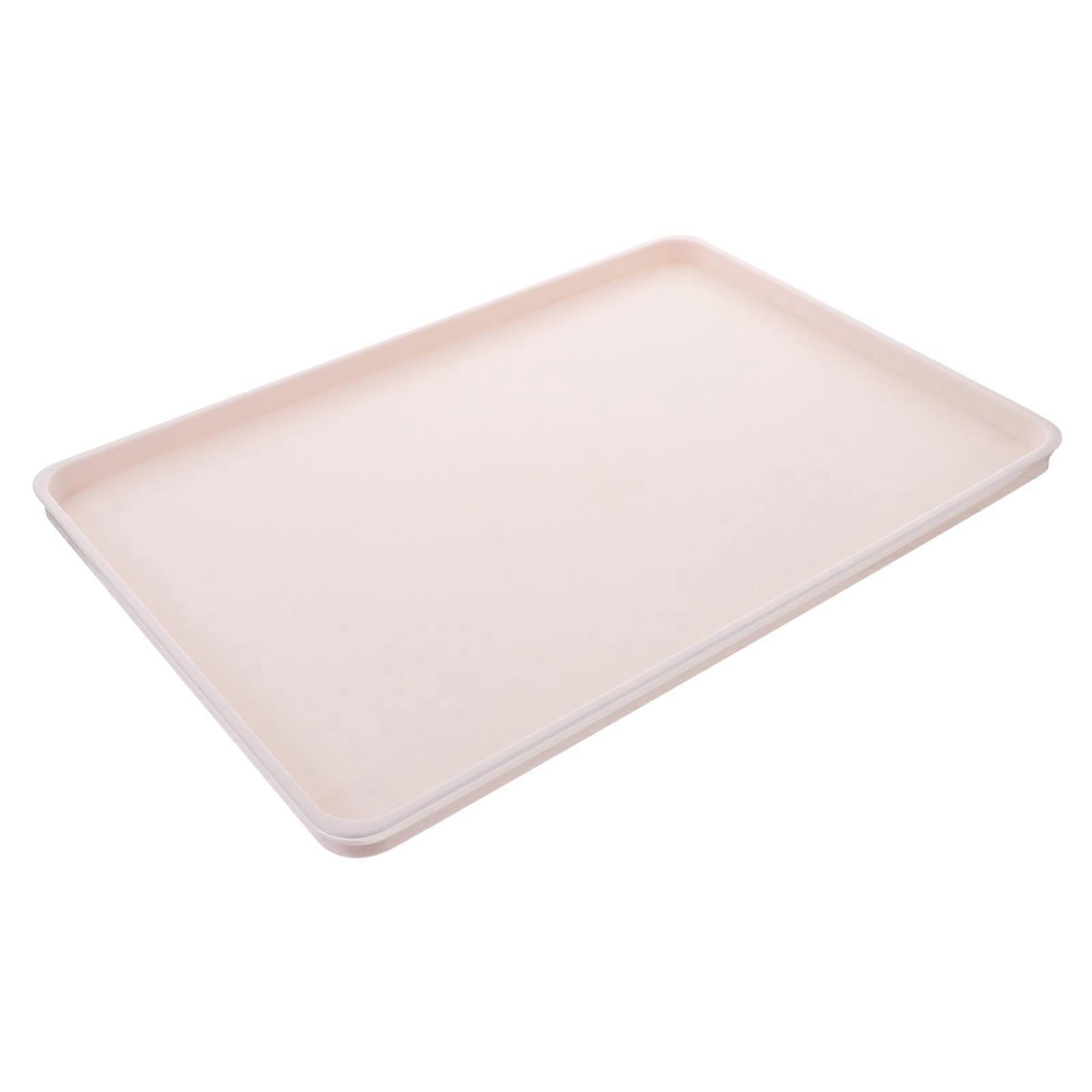 Serving Tray Hotel Rectangular Tray for Storage Use 2Pcs Plastic