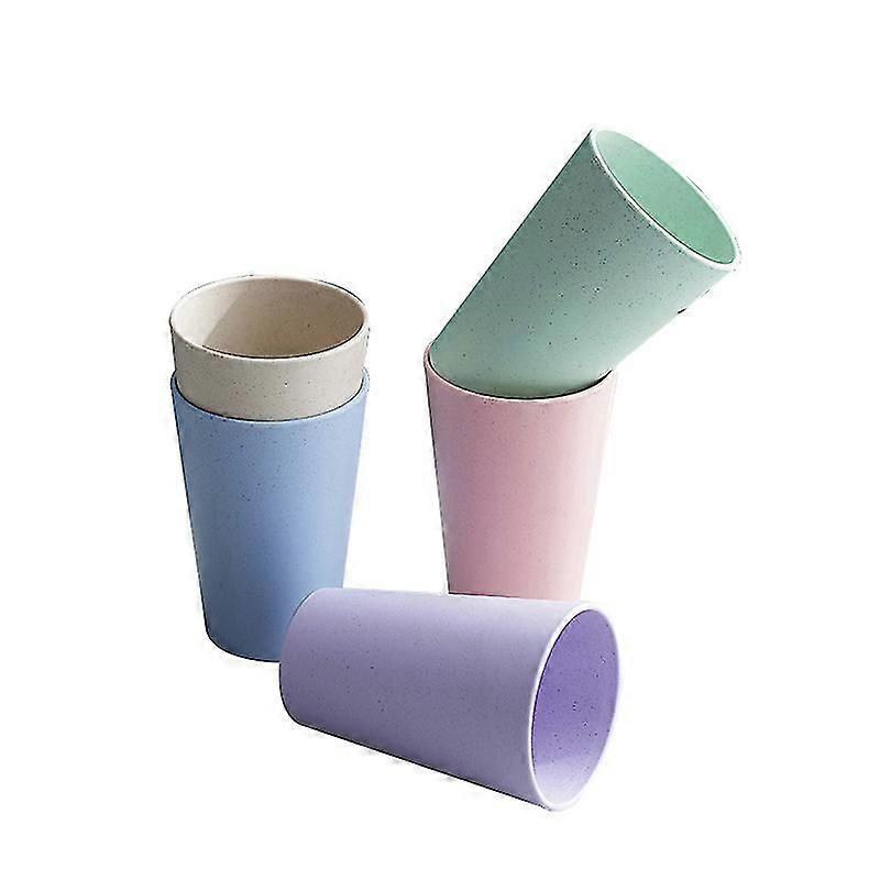 5pcs Colorful Drinking Cups 600ml Unbreakable