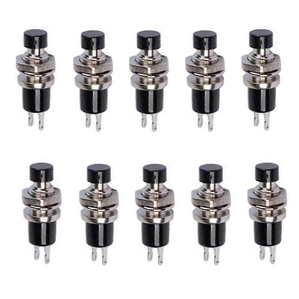 10 Pcs Mini Momentary ON/OFF Locking Latching Push Button Car/Boat Switch QinHai