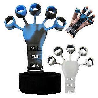 Hand Grip Strengthener 2 Pack Adjustable 6 Levels Finger Exerciser for Musicians and Athletes