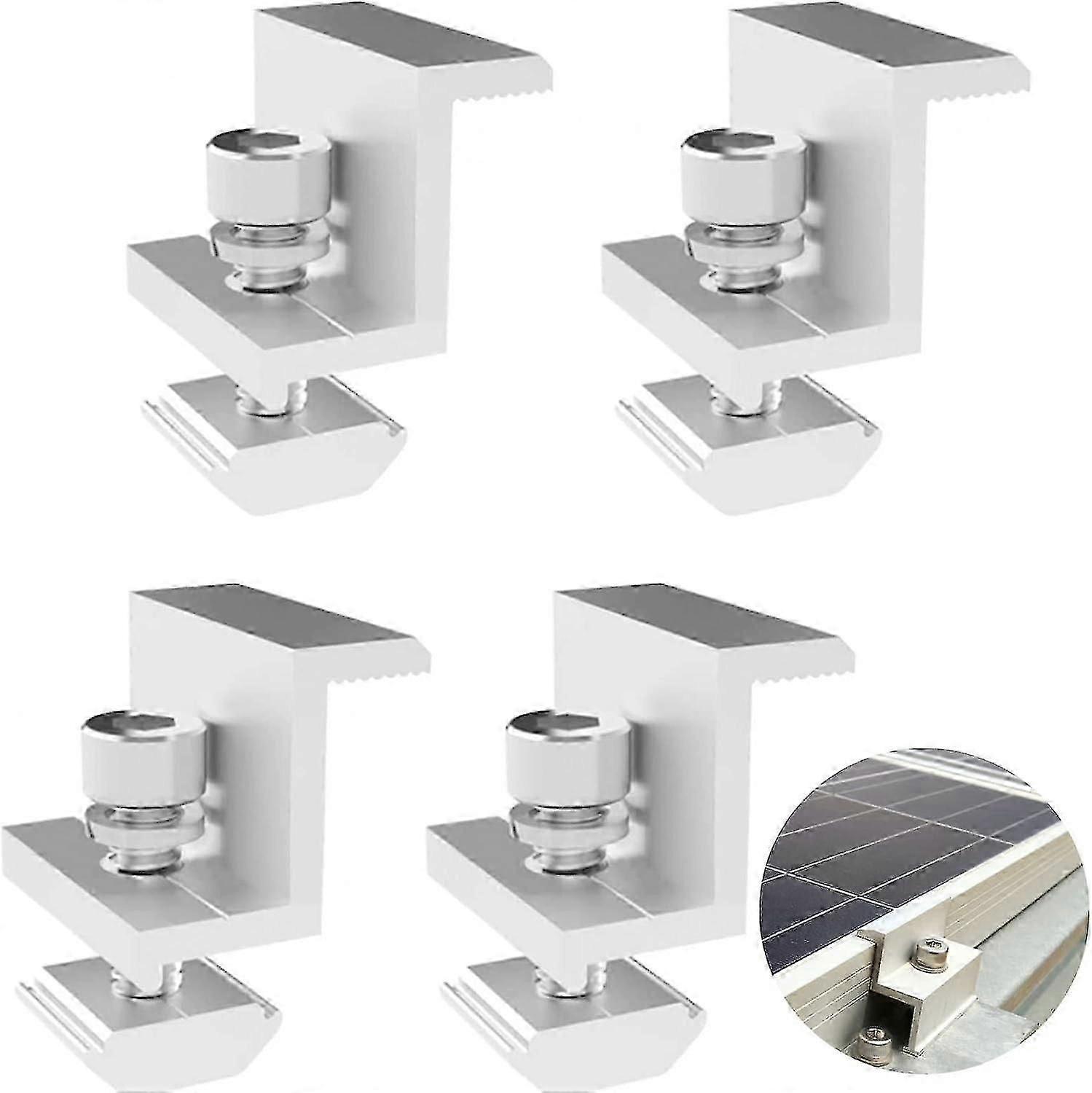 Solar Panel Bracket End Clamp - 30mm