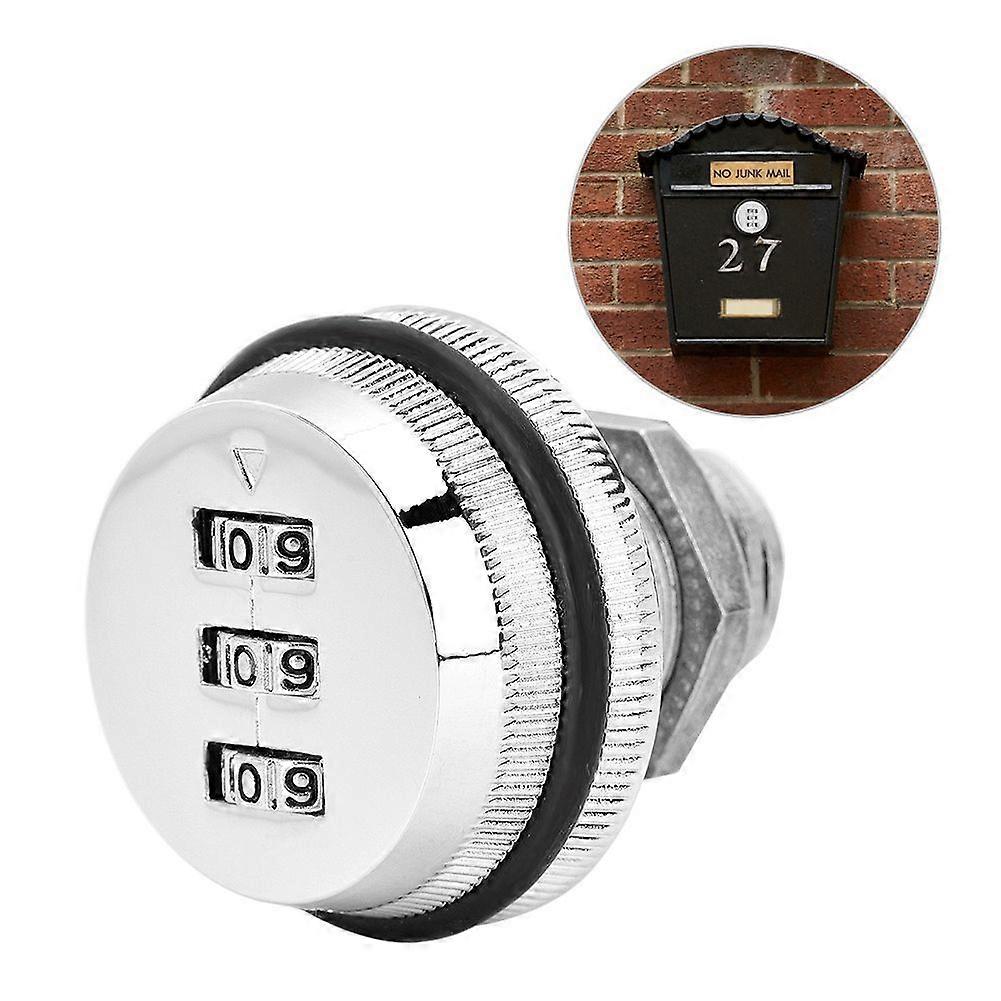 Zinc Alloy 3 Digit Code Combination Cam Coded Lock Password Cabinet Drawers Mechanical Lock