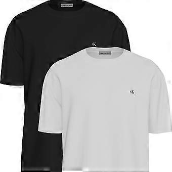 Calvin Klein Camisetas Lv04rd001g Classic Monogram Tee 2pk