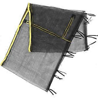 Safety Net Replacement 4ft Round Diameter 1.2m Nylon Enclosure Net with 6 Poles Protective Safety Barrier for Boys and Girls Round Frame Trampolines