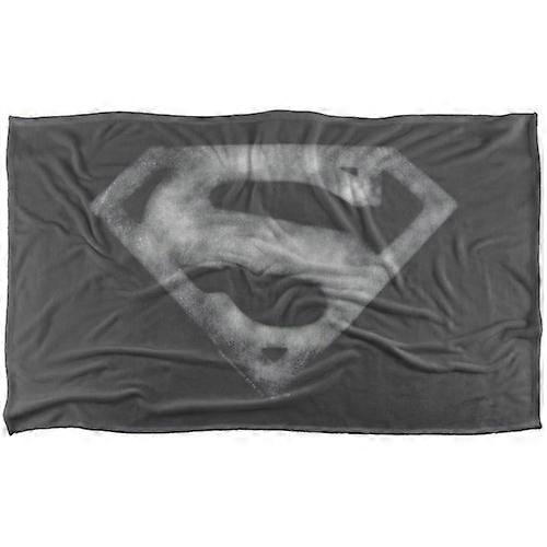 Superman Fleece Distressed Logo Blanket
