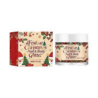 Weihnachtliches Glitzergel für Körper und Nägel – für einen festlichen Weihnachtslook, perfekt für Kostümpartys und als Hautdekoration.