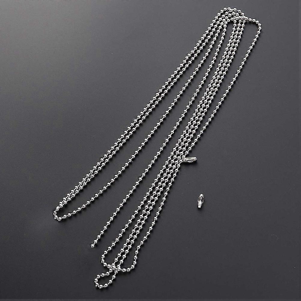 Pull Chain with Buckle Light Switch for Ceiling Lamp Use 2Pcs Silver