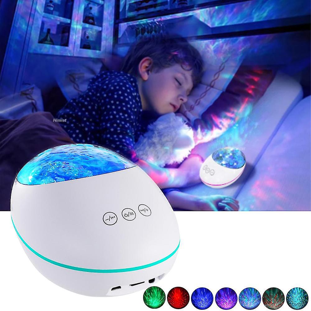 Night Light Star Light Projector Galaxy Projector Light Bluetooth Music Player Remote Control Ocean Wave Projection Nightlight