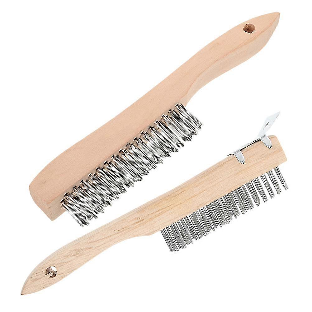 Wire Brush Cleaning Brushes for Rust Removal 4Pcs Set