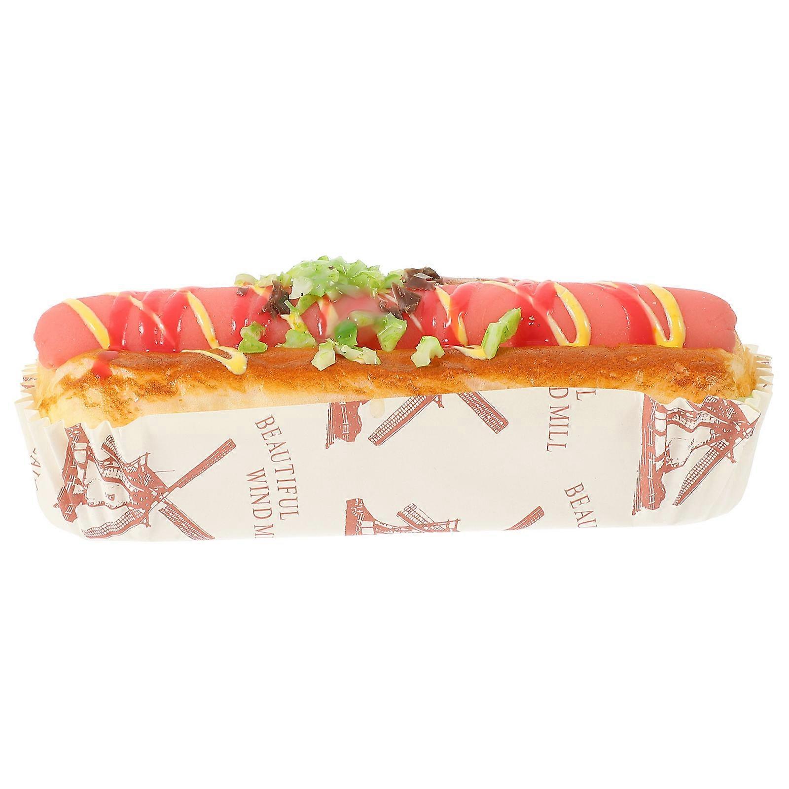 Simulation Hot Dog Bread Artificial Fake Bread Model for Decor