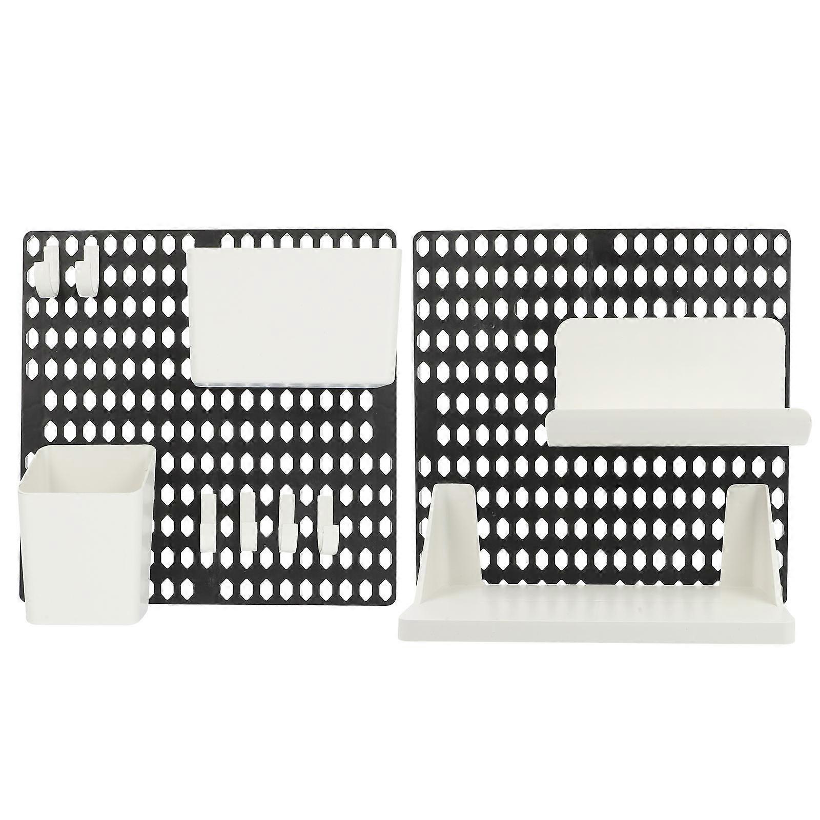 Wall Pegboard Organizer Plastic Pegboard Storage Shelf for