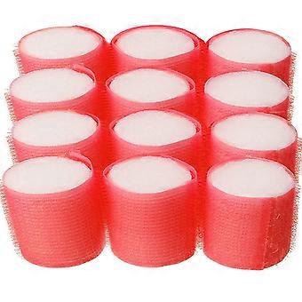 12 Large Soft Foam Hair Curlers, 2-Inch Cushion Rollers for Easy Long-Lasting Curls and Waves