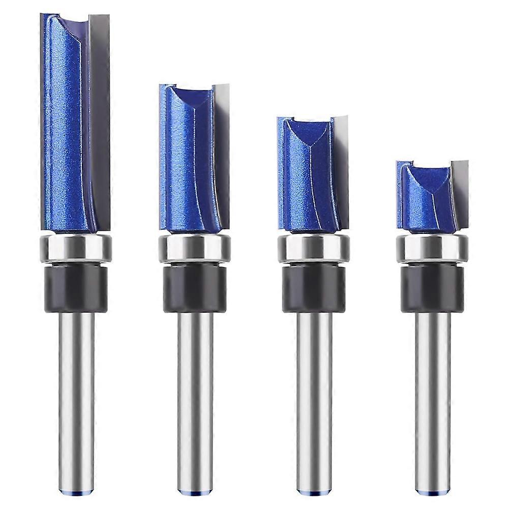 Pattern Flush Trim Router Bits Set 1/2" Cutting Diameter for Woodworking