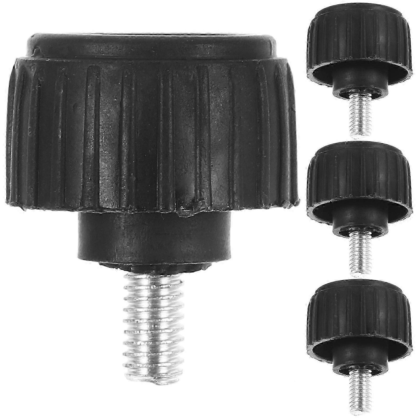 Scale Feet for Platform Scale 4Pcs Black Rubber Shock Absorber Stability