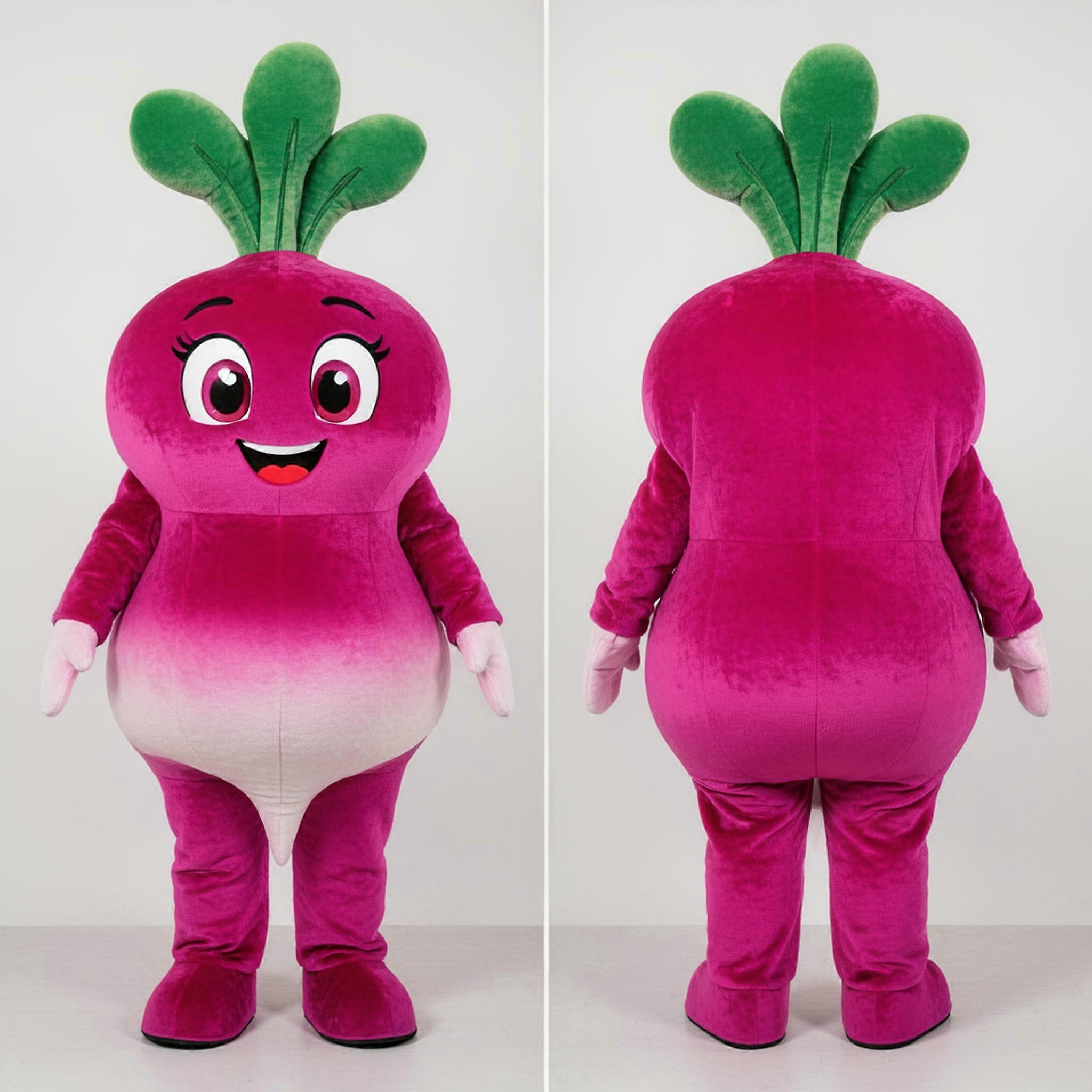 MASTICOT Deep Magenta Plush Radish Mascot