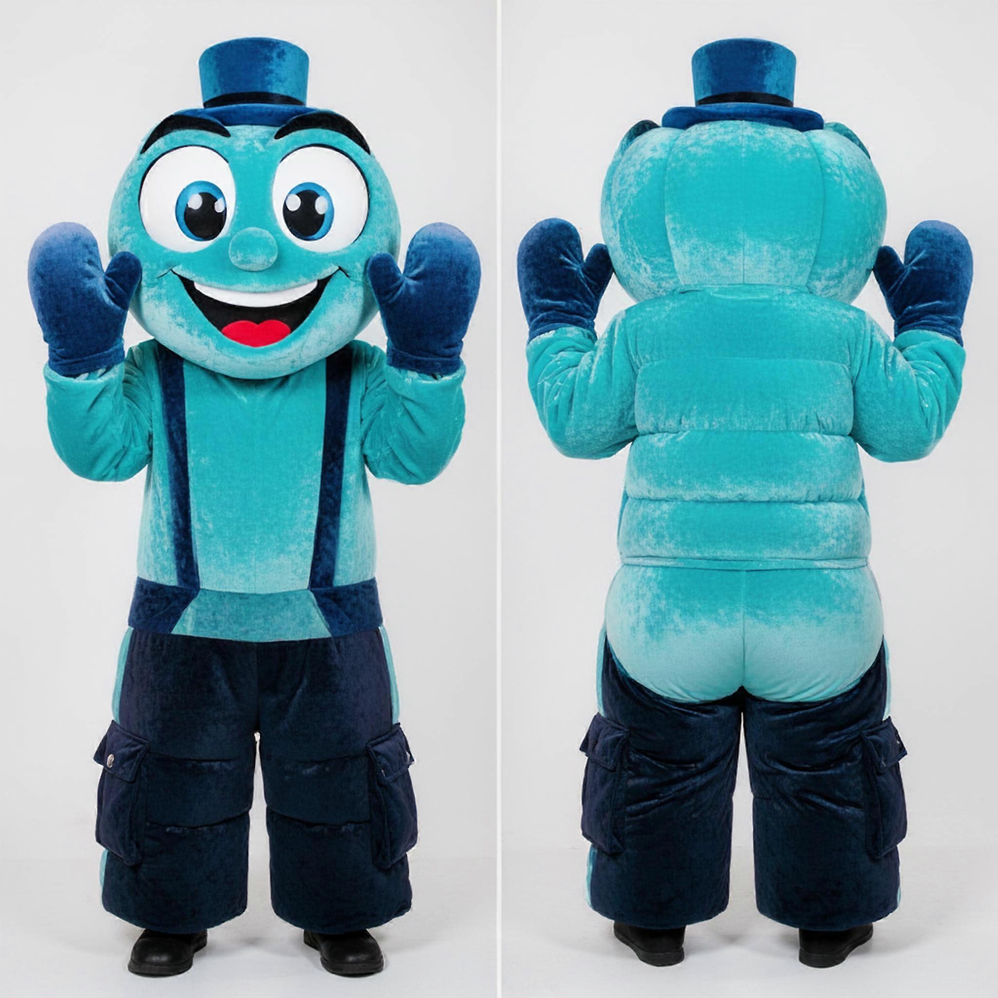 MASTICOT Cyan Smiling Ring Master Mascot