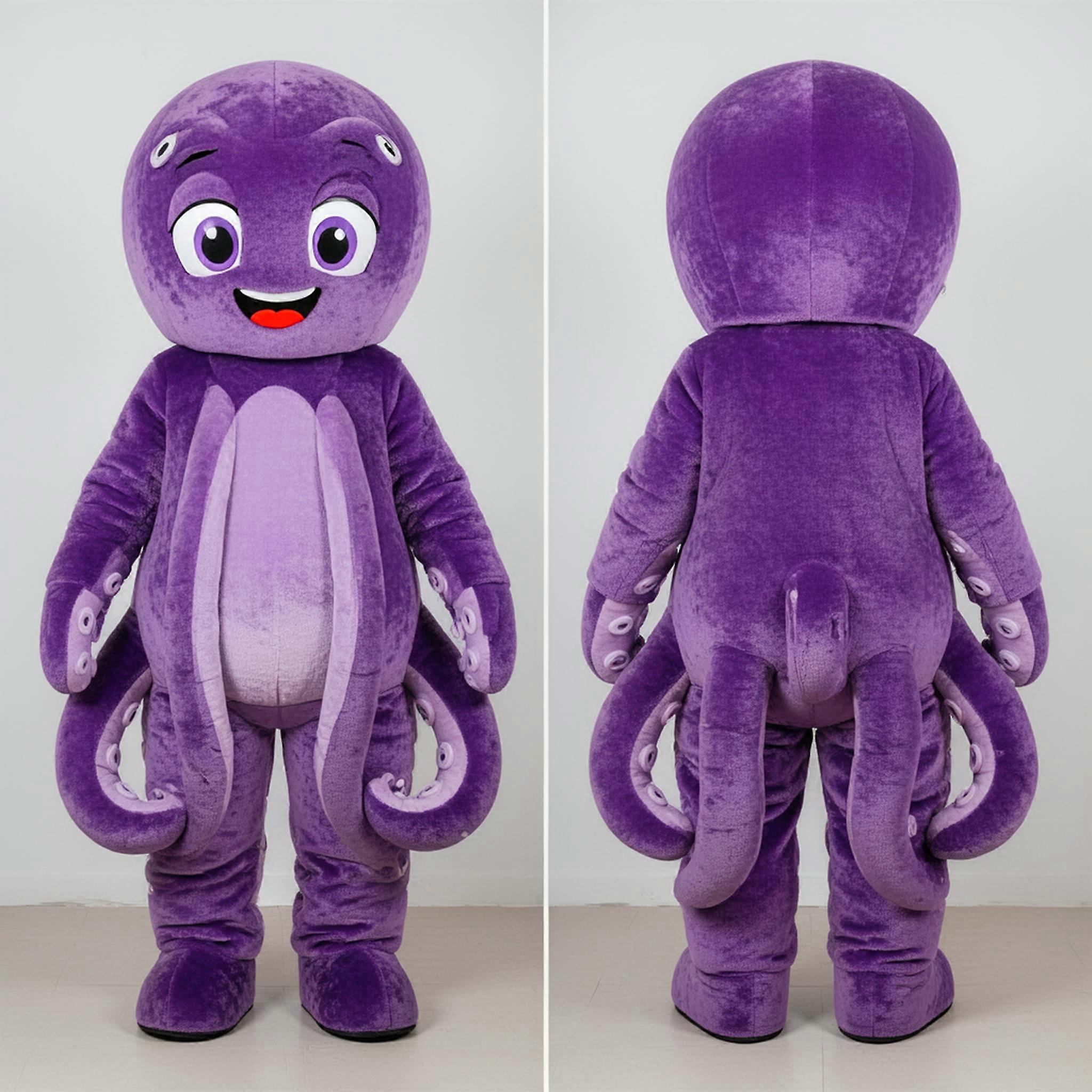 MASTICOT Purple Shimmering Kraken Mascot