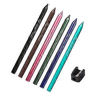 Sechsfarbige, perlmuttfarbene Eyeliner-Stifte für kreative Lid-Looks, Alltags-Make-up, Party- und Bühnen-Styling sowie Akzente.