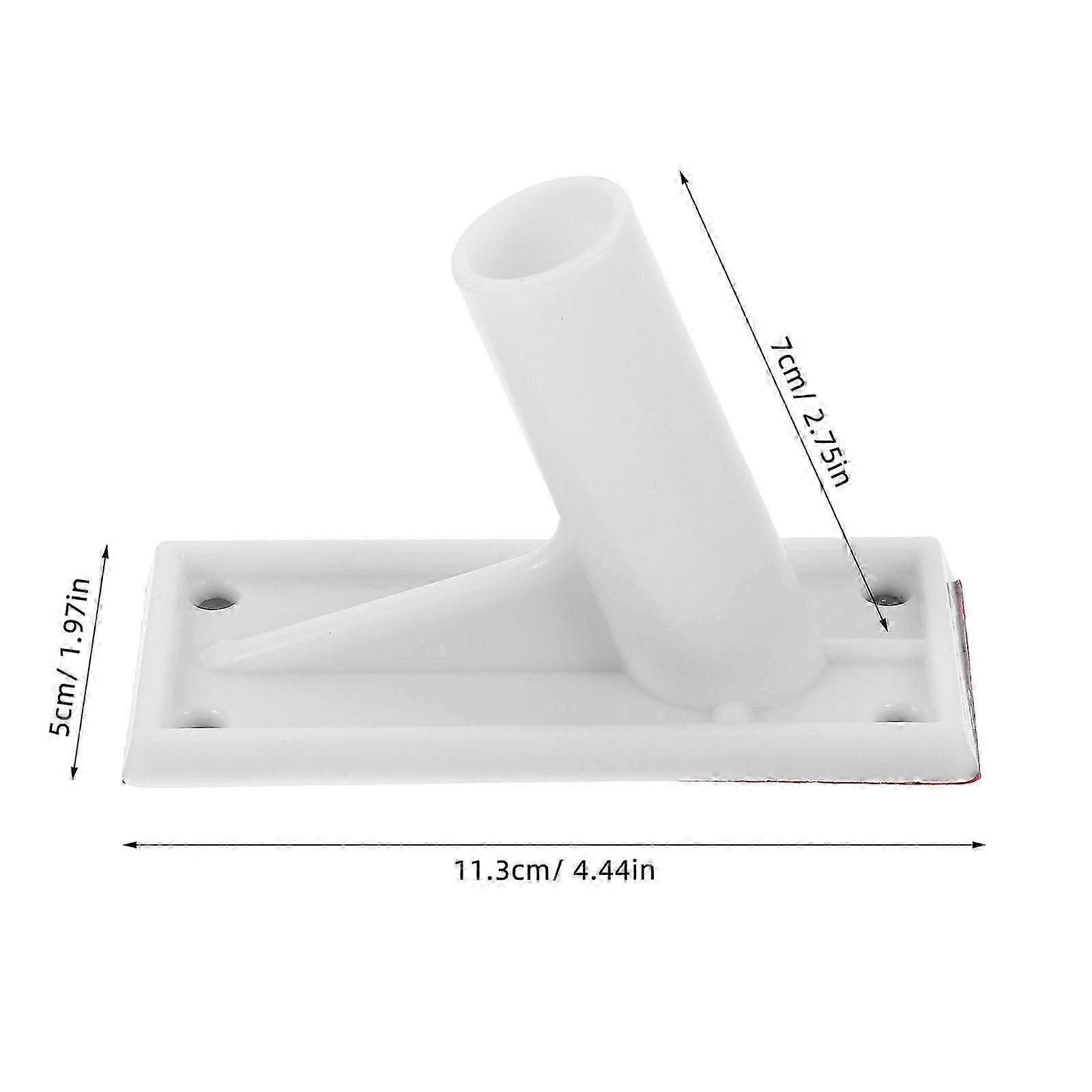 Adhesive Flag Bracket Mount Portable Plastic Flag Pole Bracket Wall Mountable For Outdoor Display 1Pack