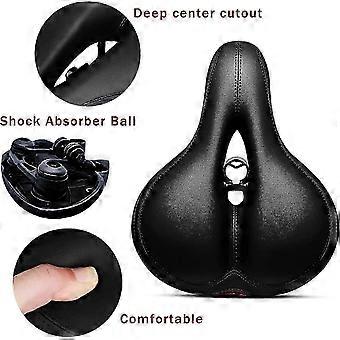Black Bicycle Seat Compatible with Various Models