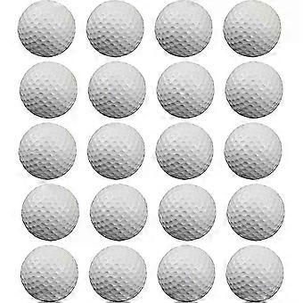 20 Stück Luftbälle, Schaumstoffbälle, für Golftraining im Innen- und Außenbereich, kompatibel mit der Golf-Abschlagmatte für den Garten, Weiß