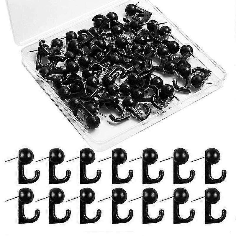 Hook Style Push Pins 50 Count