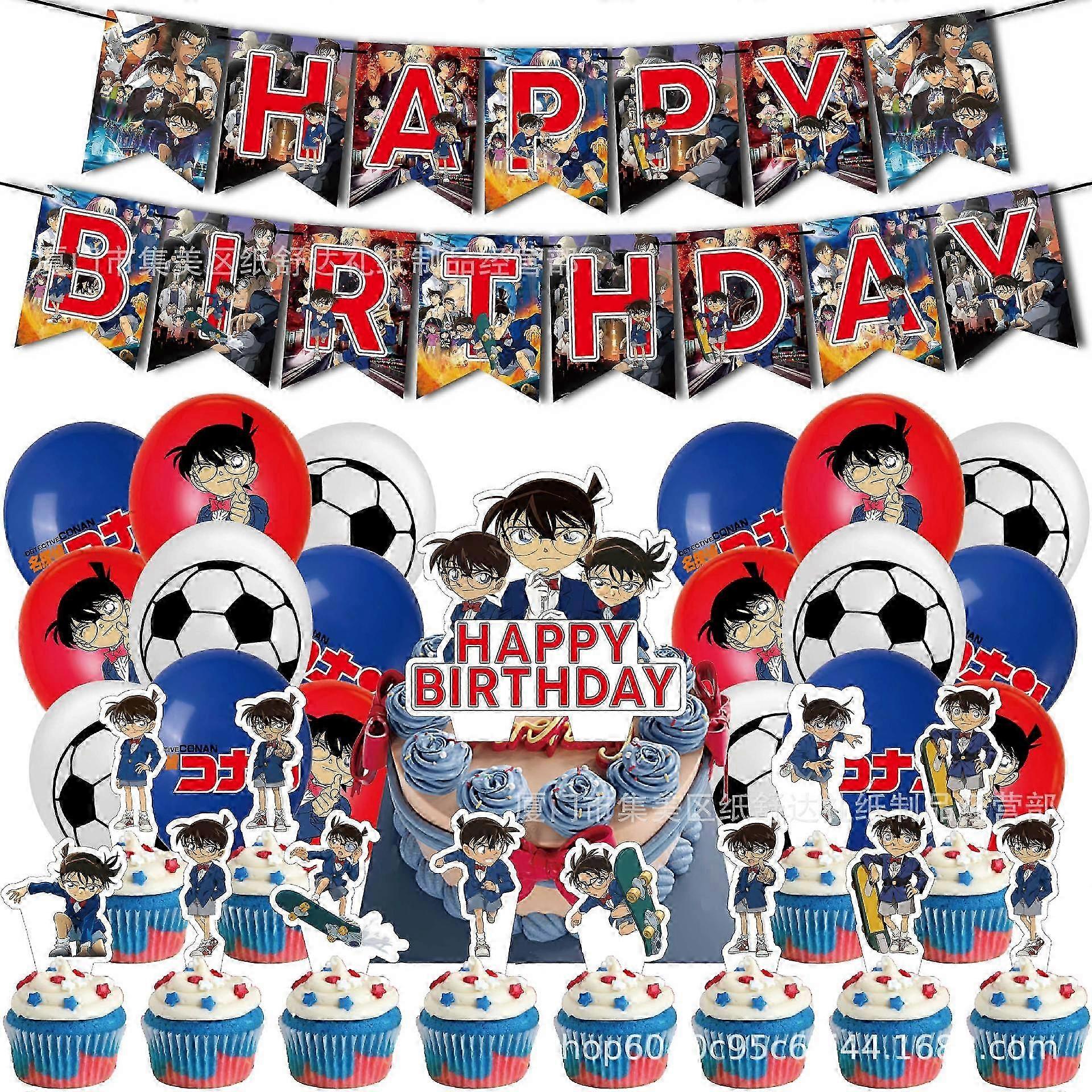 Conan Anime Birthday Decor Set