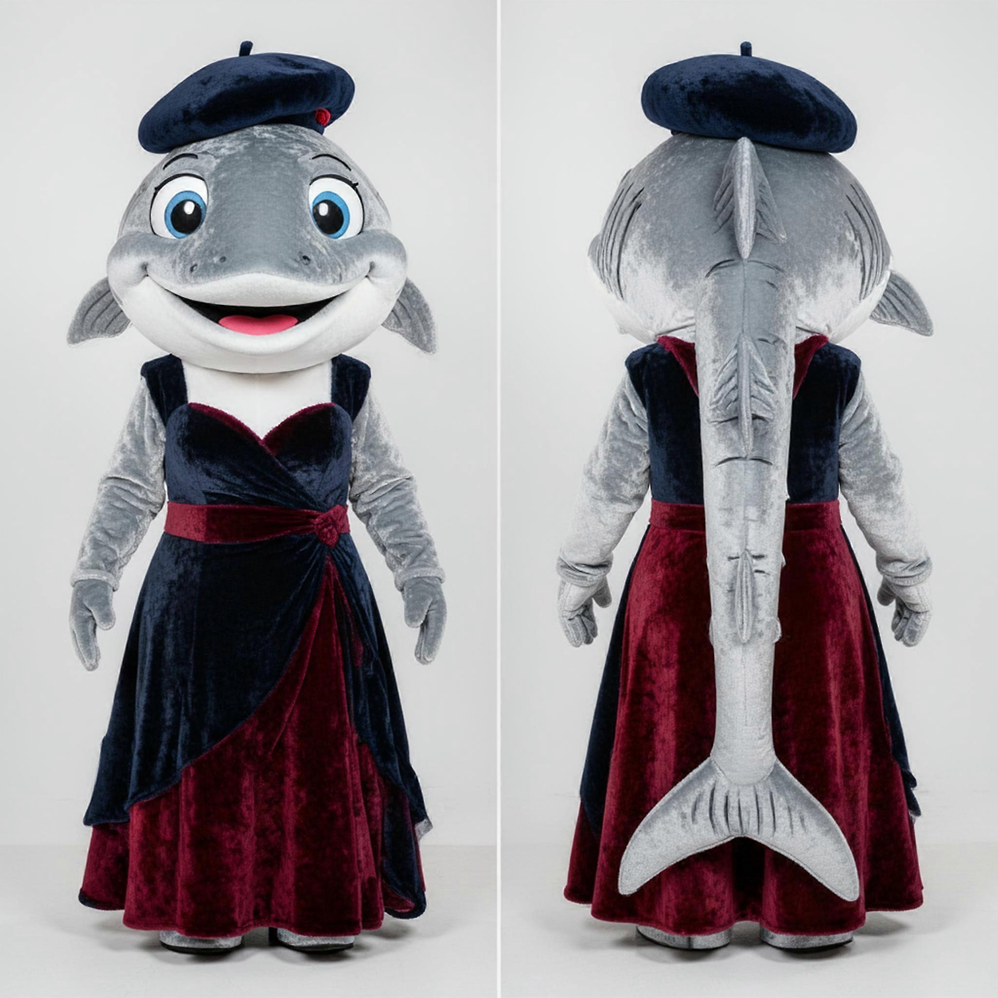 MASTICOT Silver Sleek Salmon Mascot