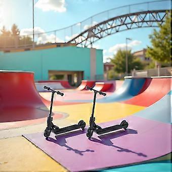 2pcs Foldable Finger Scooter Set with Brake for Teens, NonSlip Deck and Smooth Rolling Wheels
