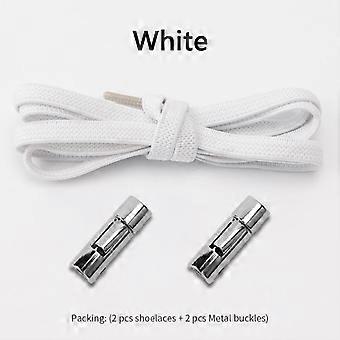New Elastic Laces Sneakers Round Press Lock Shoelaces Without ties Kids Adult No Tie Shoelace Rubber Bands Shoes Accessories